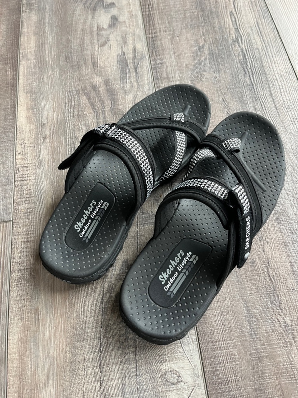 Skechers Black Outdoor Lifestyle Comfort  Sandals